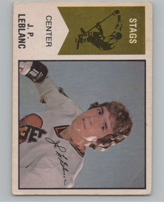 1974-75 O-Pee-Chee WHA #36 Jean-Paul LeBlanc  RC Rookie Stags  V104137 Image 1
