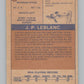 1974-75 O-Pee-Chee WHA #36 Jean-Paul LeBlanc  RC Rookie Stags  V104137 Image 2