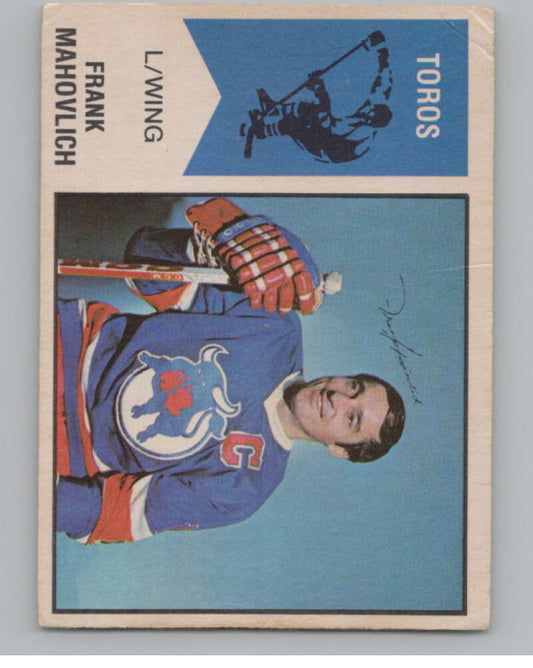 1974-75 O-Pee-Chee WHA #40 Frank Mahovlich  Toronto Toros  V104138 Image 1