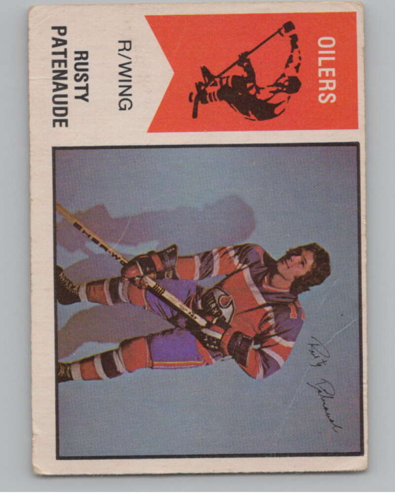 1974-75 O-Pee-Chee WHA #51 Rusty Patenaude  RC Rookie Oilers  V104141 Image 1