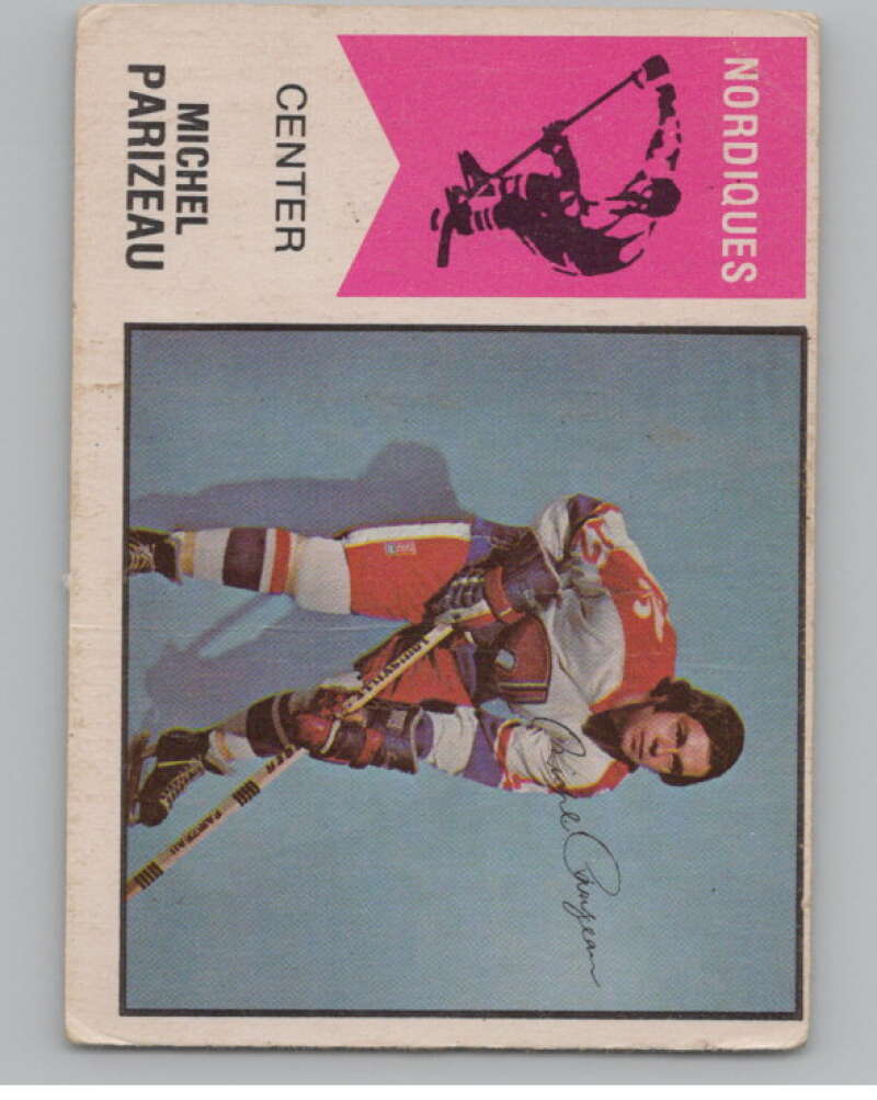 1974-75 O-Pee-Chee WHA #52 Michel Parizeau Quebec Nordiques  V104142 Image 1