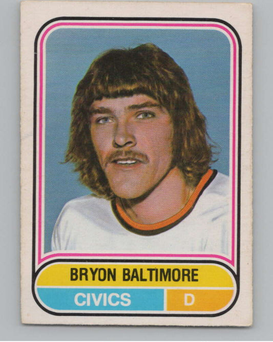1975-76 O-Pee-Chee WHA #9 Bryon Baltimore  RC Rookie Ottawa Civics  V104146 Image 1