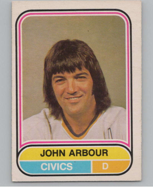 1975-76 O-Pee-Chee WHA #54 John Arbour  Ottawa Civics  V104150 Image 1