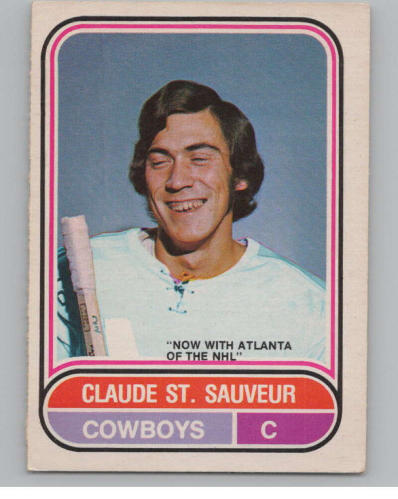 1975-76 O-Pee-Chee WHA #124 Claude St. Sauveur Calgary  V104160 Image 1
