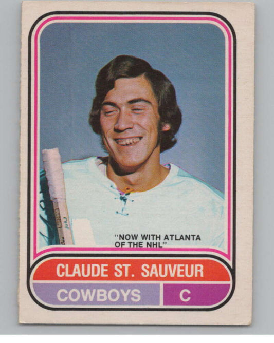 1975-76 O-Pee-Chee WHA #124 Claude St. Sauveur Calgary  V104160 Image 1
