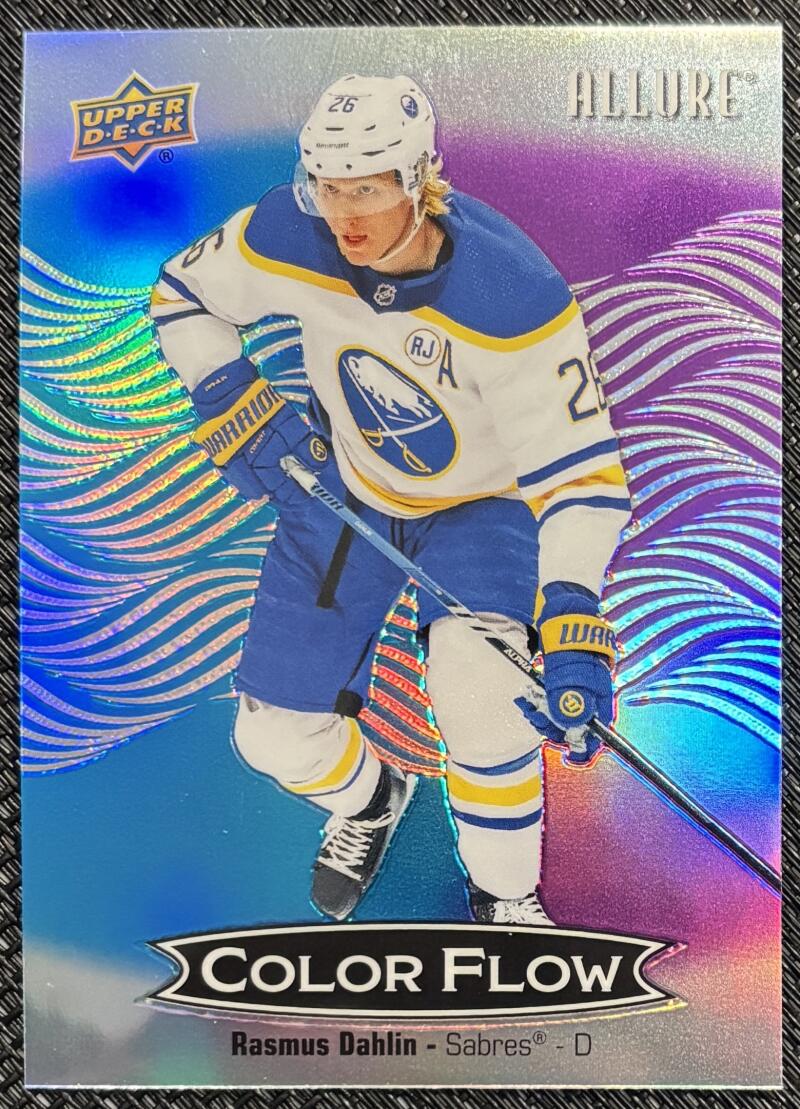 2024-25 Upper Deck Allure Color Flow Blue Purple Rasmus Dahlin V104172 Image 1