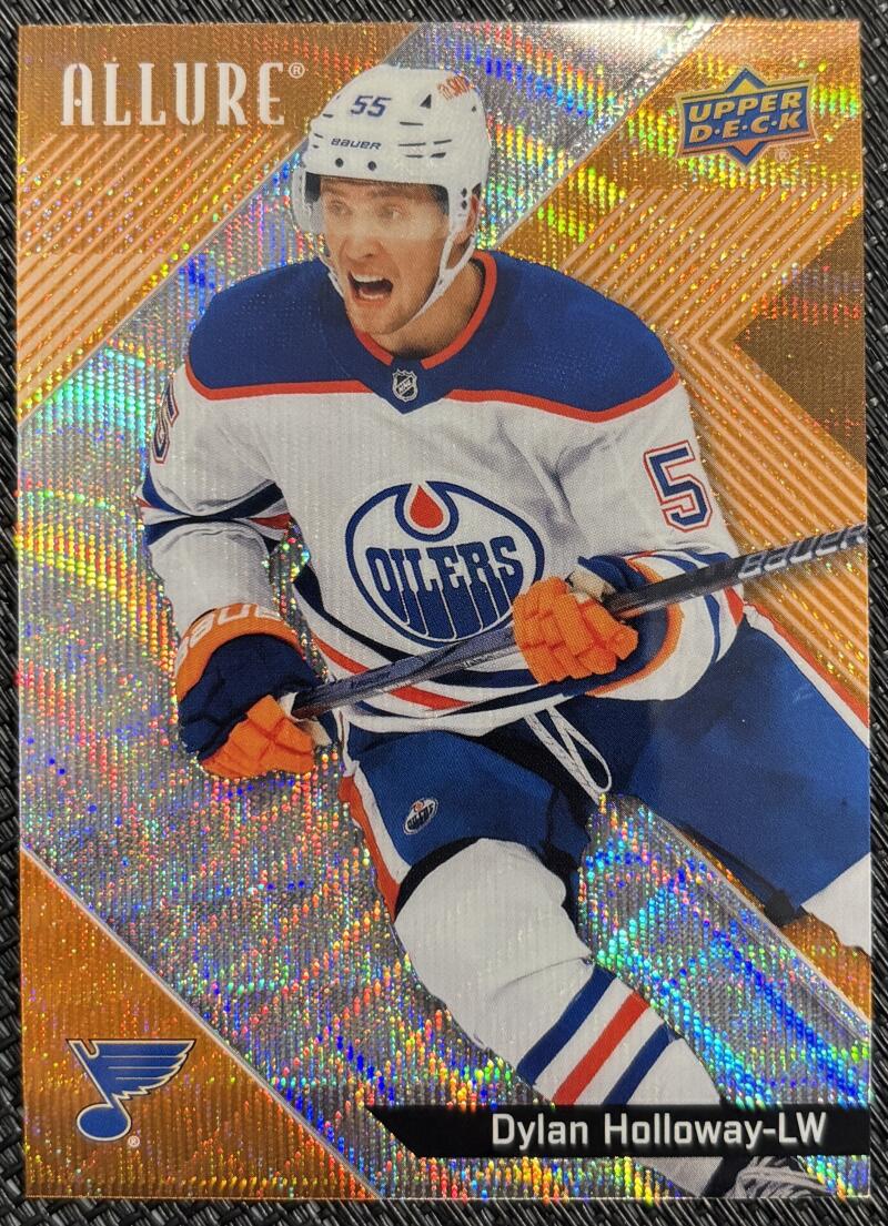 2024-25 Upper Deck Allure Orange Slice #92 Dylan Holloway V104178 Image 1