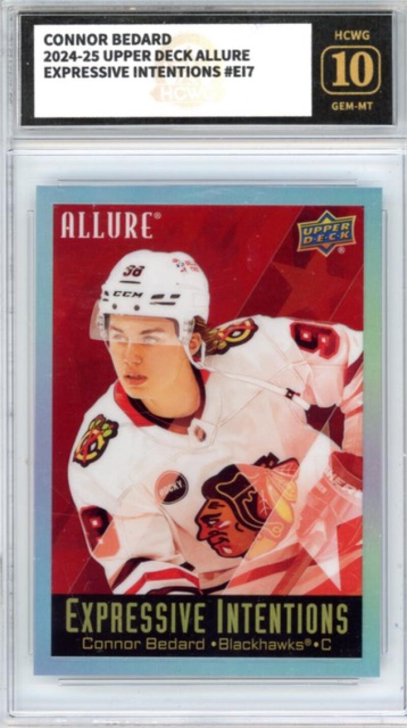 2024-25 Upper Deck Allure Expressive Intentions #EI7 Connor Bedard HCWG 10 Image 1