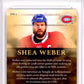 2025-26 UD Tim Hortons Shea Weber Legend Tribute #SW1 Shea Weber HCWG 9 Image 2