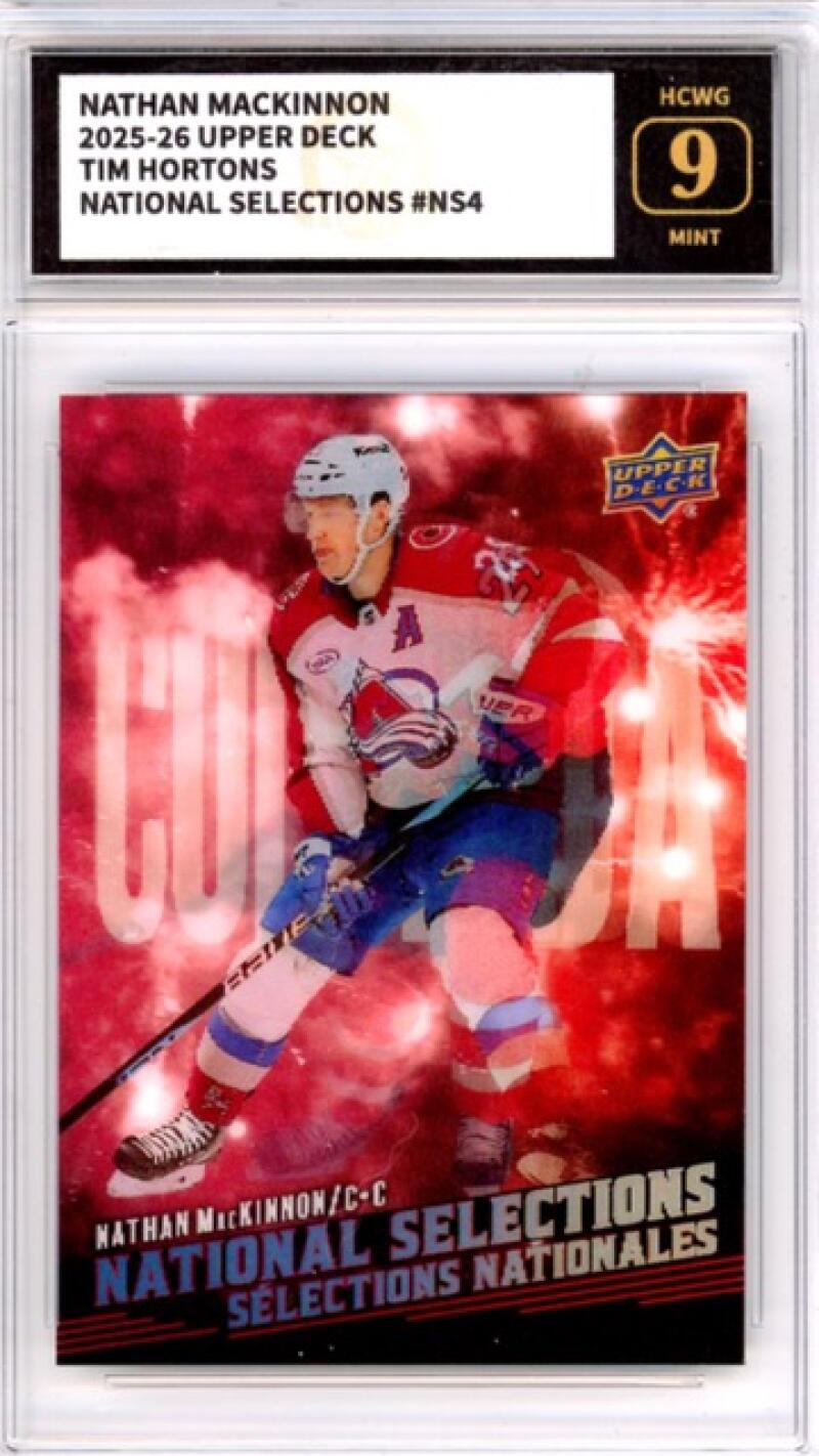 2025-26 UD Tim Hortons National Selections #NS4 Nathan MacKinnon HCWG 9 Image 1
