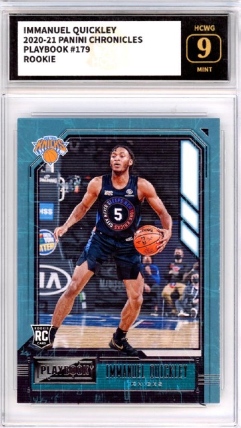 2020-21 Panini Chronicles Prestige Playbook #179 Immanuel Quickley Rookie HCWG 9 Image 1
