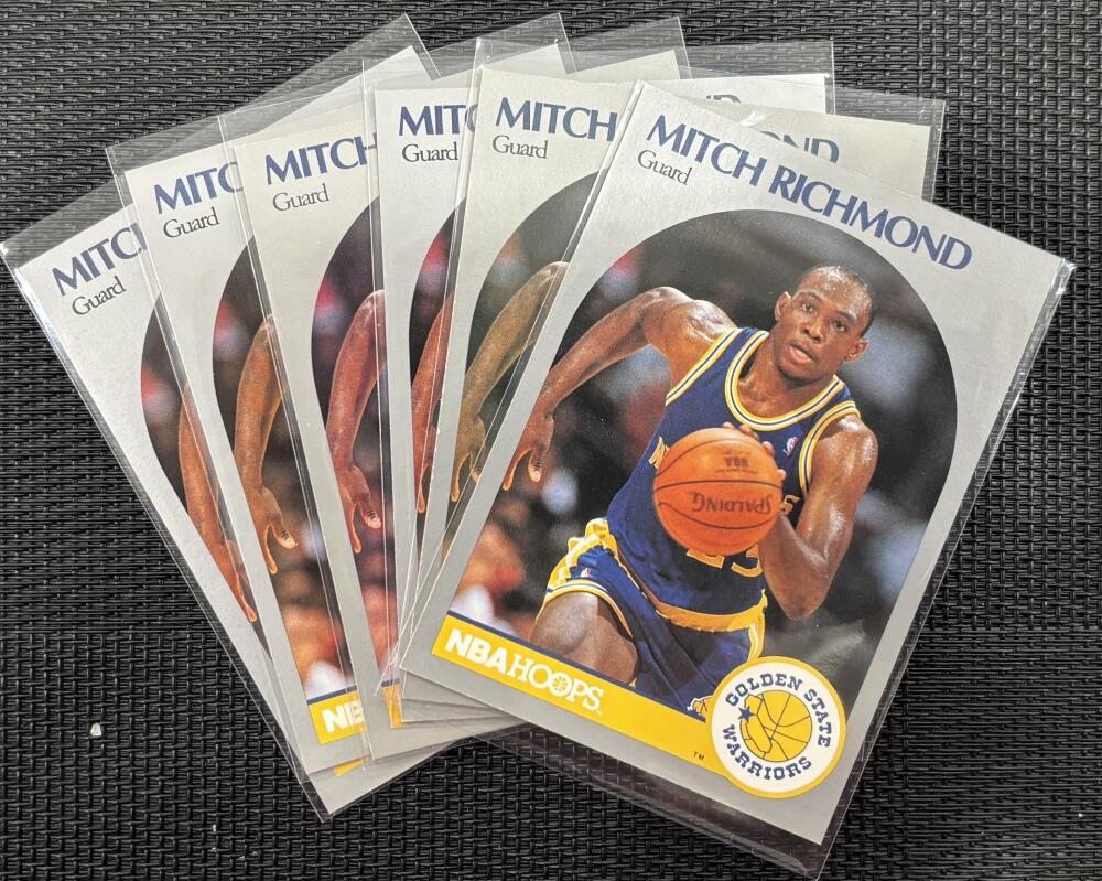 1990-91 Hoops #118 Mitchell Richmond *Lot of 6* Mint Basketball V104318 Image 1
