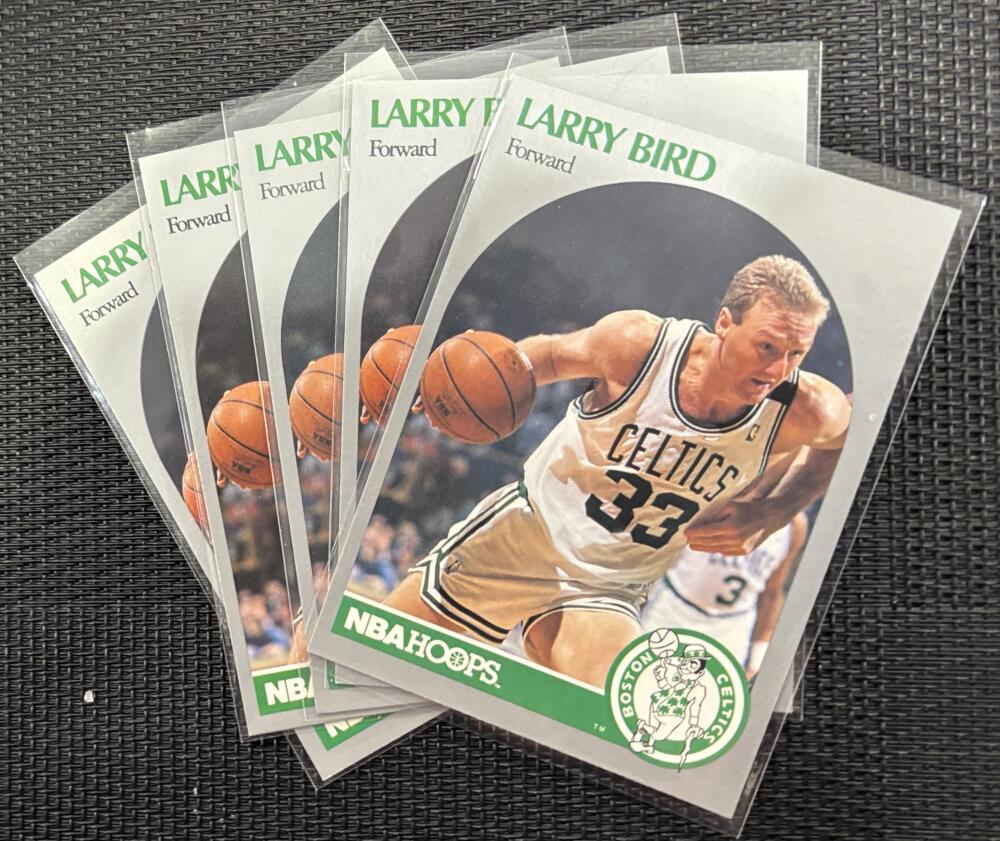 1990-91 Hoops #39 Larry Bird *Lot of 5* Mint Basketball V104320 Image 1