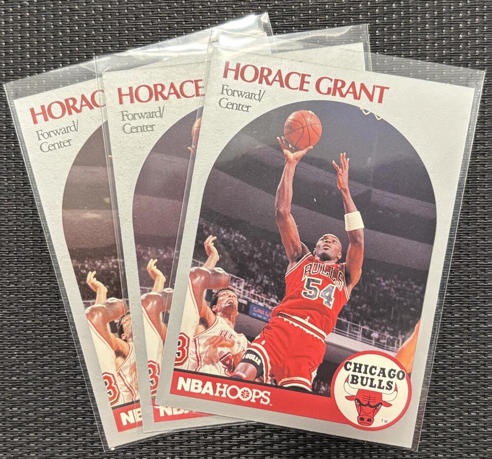 1990-91 Hoops #63 Horace Grant *Lot of 3* Mint Basketball V104321 Image 1