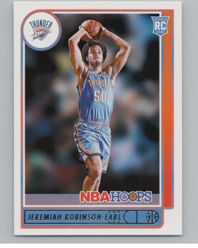 2021-22 Panini Hoops #225 Jeremiah Robinson-Earl  RC Rookie Thunder  V104208 Image 1