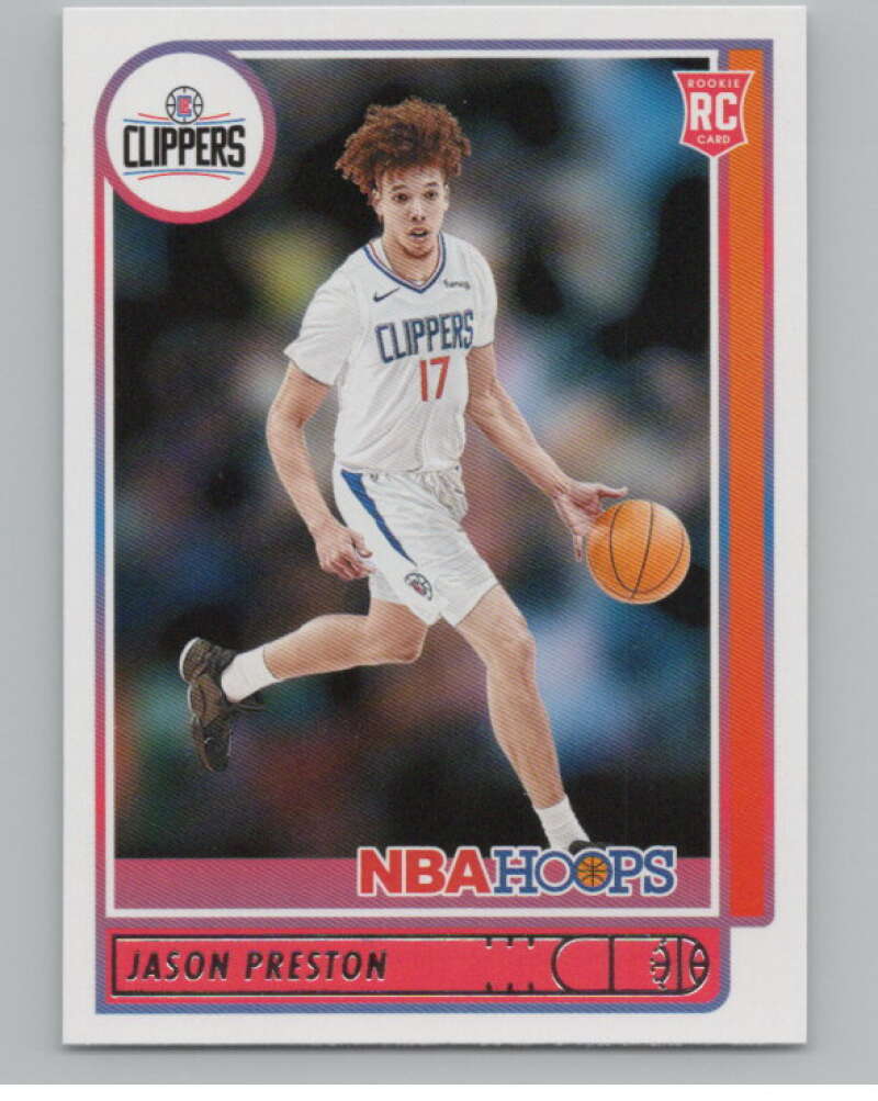 2021-22 Panini Hoops #242 Jason Preston  RC Rookie Los Angeles Clippers  V104214 Image 1