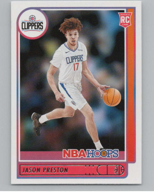 2021-22 Panini Hoops #242 Jason Preston  RC Rookie Los Angeles Clippers  V104214 Image 1