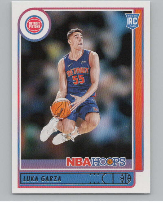 2021-22 Panini Hoops #250 Luka Garza  RC Rookie Detroit Pistons  V104218 Image 1
