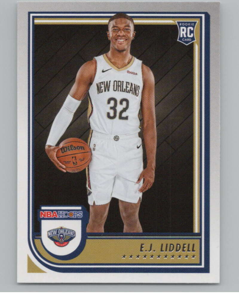 2022-23 Panini NBA Hoops #266 E.J. Liddell  RC Rookie Pelicans  V104228 Image 1