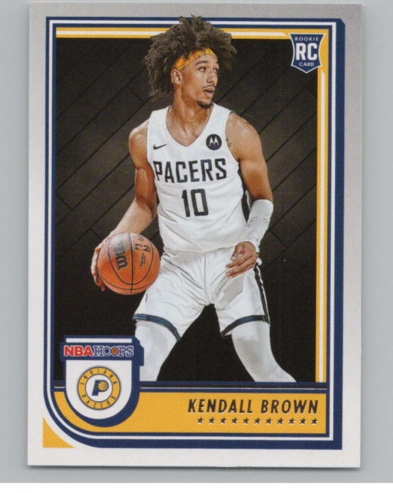 2022-23 Panini NBA Hoops #279 Kendall Brown  RC Rookie Indiana Pacers  V104234 Image 1