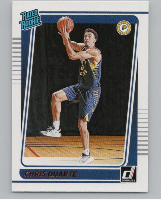 2021-22 Donruss #223 Chris Duarte Rated Rookies  RC Rookie Pacers  V104238 Image 1