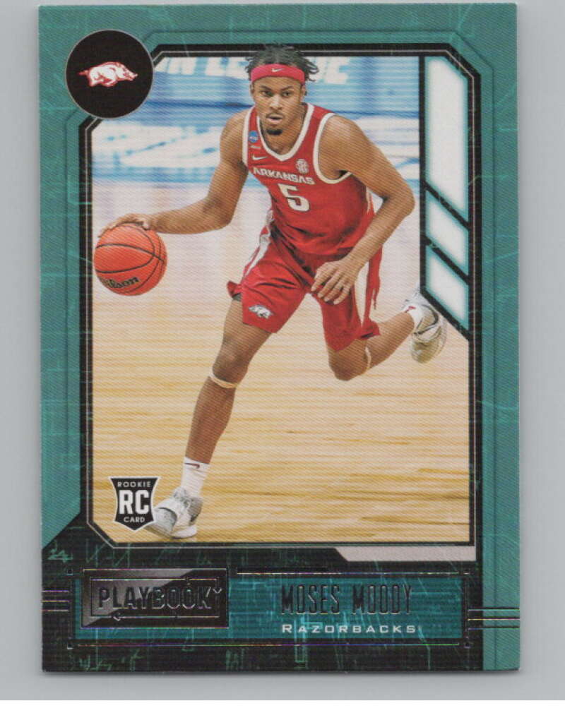 2021-22 Panini Chronicles Draft Picks Playbook #328 Moses Moody Arkansas  V104247 Image 1