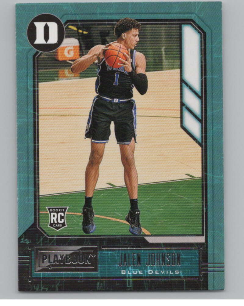 2021-22 Panini Chronicles Draft Picks Playbook #330 Jalen Johnson Duke  V104250 Image 1