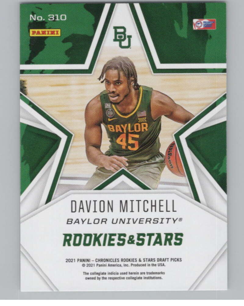 2021-22 Panini Chronicles Draft Rookies and Stars #310 Davion Mitchell  V104260 Image 2