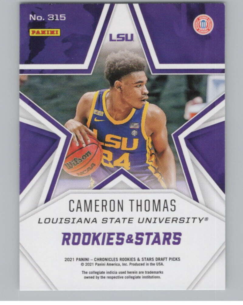 2021-22 Panini Chronicles Draft Rookies and Stars #315 Cameron Thomas  V104264 Image 2