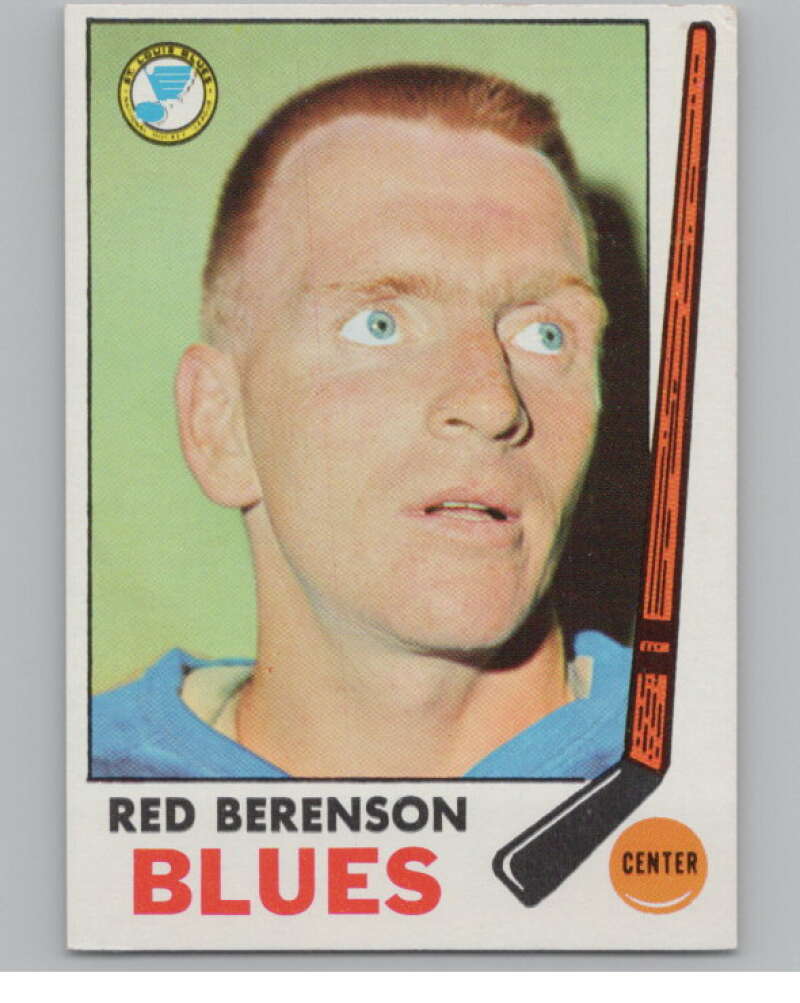 1969-70 Topps #20 Red Berenson Hockey St. Louis Blues  V104339 Image 1