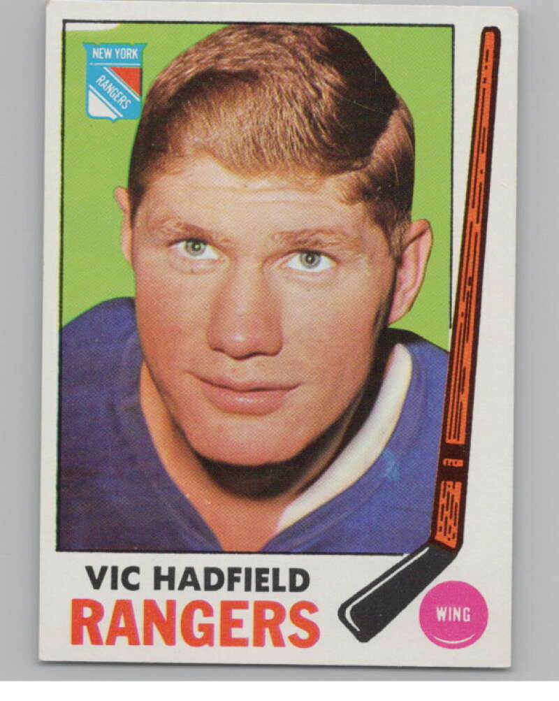 1969-70 Topps #38 Vic Hadfield Hockey New York Rangers  V104342 Image 1