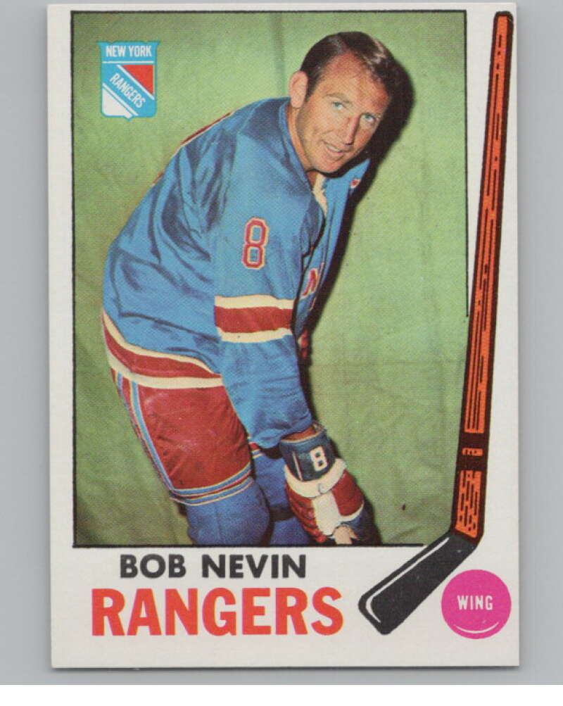 1969-70 Topps #40 Bob Nevin Hockey New York Rangers  V104343 Image 1