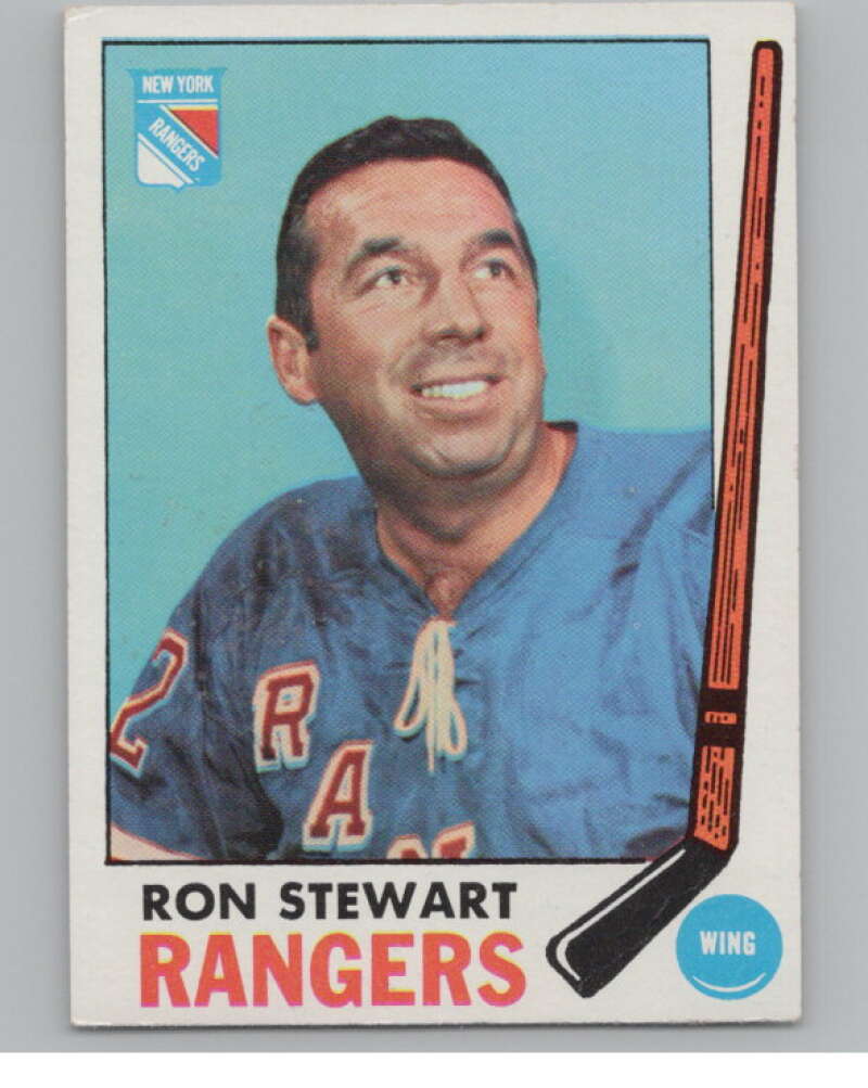 1969-70 Topps #41 Ron Stewart Hockey New York Rangers  V104344 Image 1