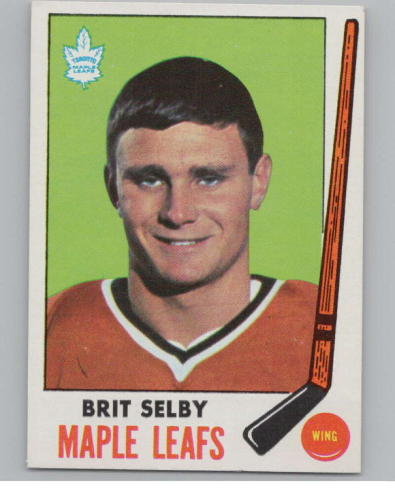 1969-70 Topps #48 Brit Selby Hockey Toronto Maple Leafs  V104345 Image 1