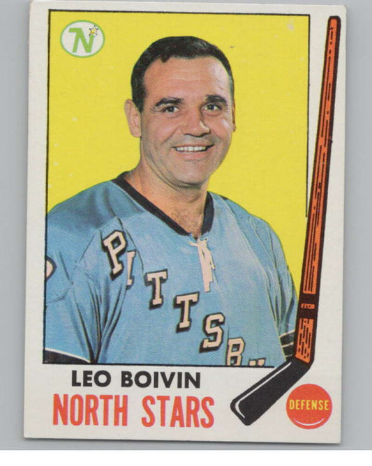 1969-70 Topps #122 Leo Boivin Hockey Minnesota North Stars  V104362 Image 1