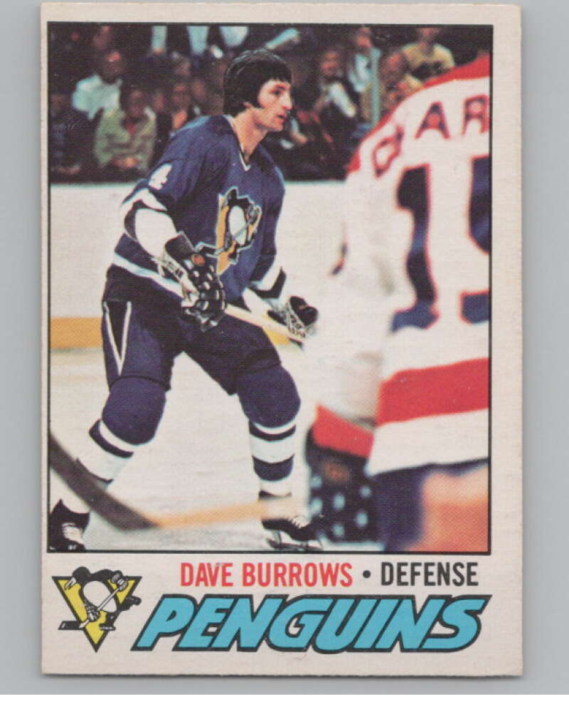 1977-78 O-Pee-Chee #66 Dave Burrows Hockey Pittsburgh Penguins  V104369 Image 1