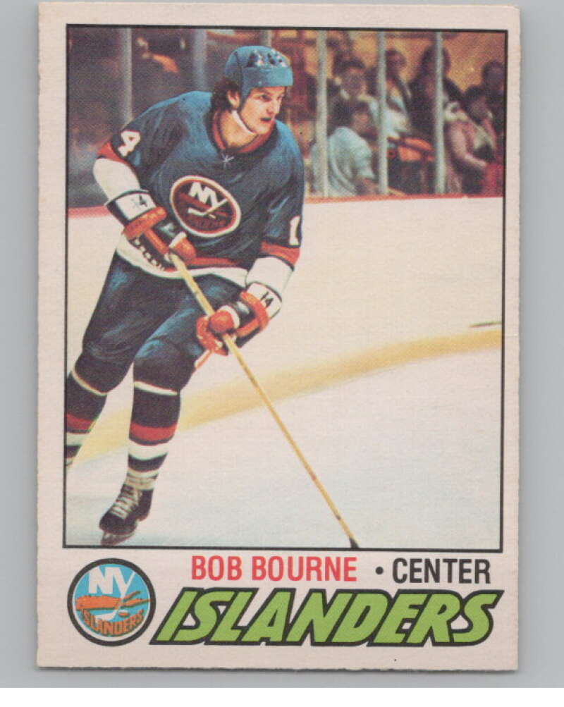 1977-78 O-Pee-Chee #93 Bob Bourne Hockey New York Islanders  V104371 Image 1
