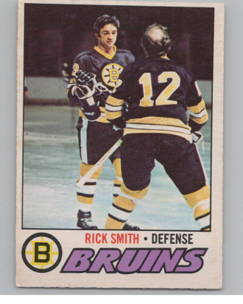 1977-78 O-Pee-Chee #104 Rick Smith Hockey Boston Bruins  V104372 Image 1
