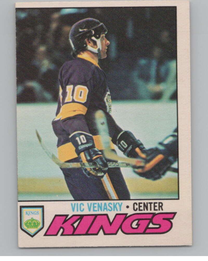 1977-78 O-Pee-Chee #187 Vic Venasky Hockey Los Angeles Kings  V104376 Image 1