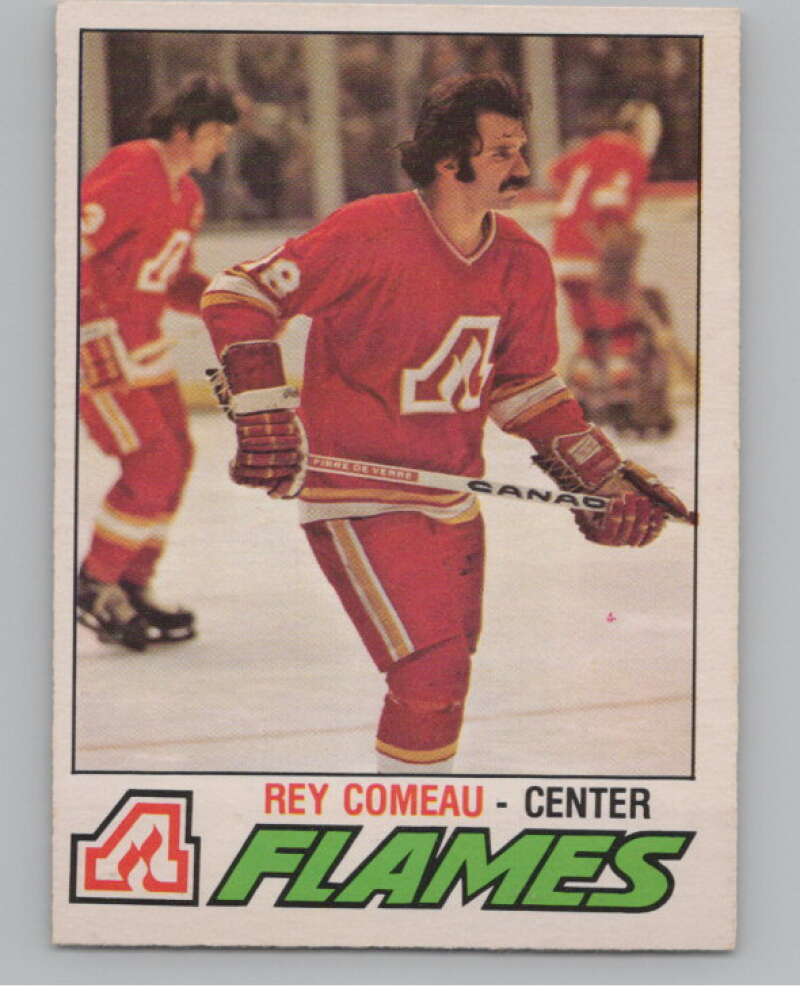 1977-78 O-Pee-Chee #346 Rey Comeau Hockey Atlanta Flames  V104386 Image 1