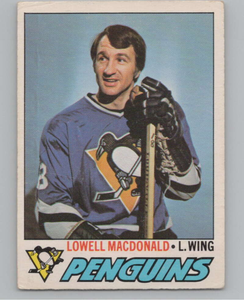 1977-78 O-Pee-Chee #390 Lowell MacDonald Hockey Pittsburgh Penguins  V104387 Image 1