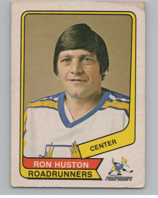 1976-77 O-Pee-Chee WHA #36 Ron Huston Hockey RC Rookie Roadrunners  V104392 Image 1