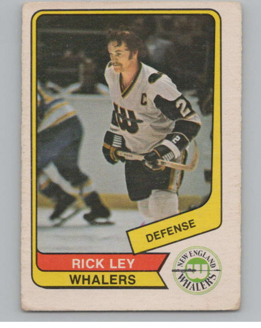 1976-77 O-Pee-Chee WHA #101 Rick Ley Hockey New England Whalers  V104401 Image 1