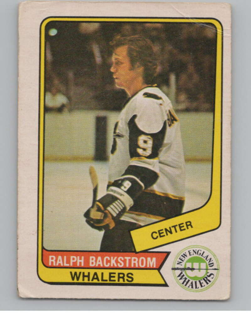 1976-77 O-Pee-Chee WHA #124 Ralph Backstrom Hockey Whalers  V104408 Image 1