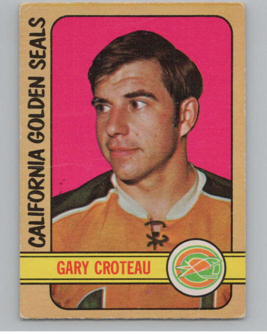 1972-73 O-Pee-Chee #3 Gary Croteau  California Golden Seals  V104413 Image 1