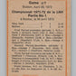 1972-73 O-Pee-Chee #7 Playoff Game 1 Bruins/Rangers  V104416 Image 2