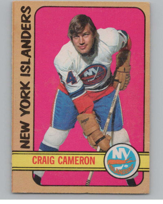 1972-73 O-Pee-Chee #13 Craig Cameron RC Rookie New York Islanders  V104419 Image 1