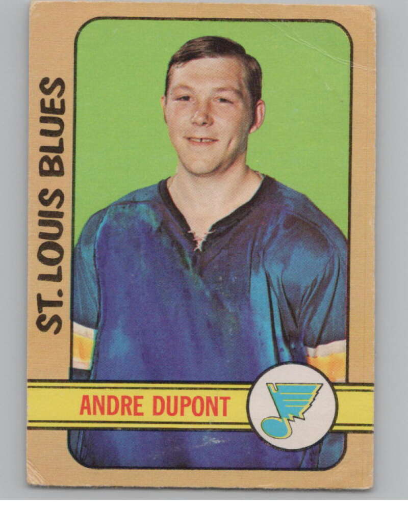 1972-73 O-Pee-Chee #16 Andre Dupont  RC Rookie St. Louis Blues  V104421 Image 1