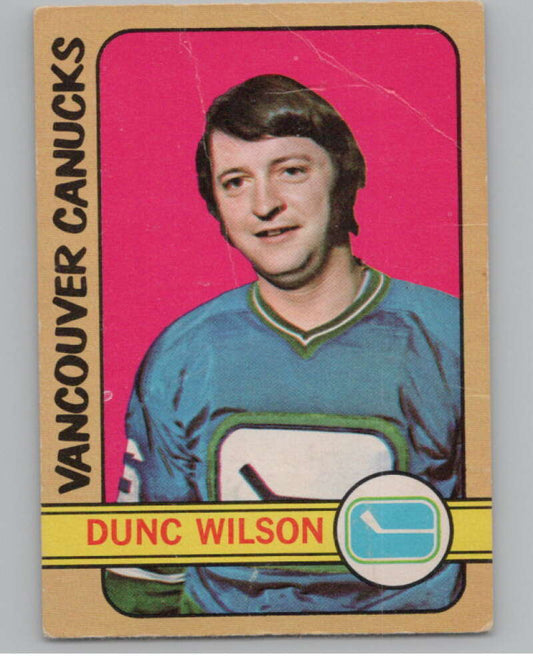 1972-73 O-Pee-Chee #18 Dunc Wilson  Vancouver Canucks  V104422 Image 1