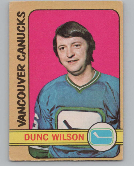 1972-73 O-Pee-Chee #18 Dunc Wilson  Vancouver Canucks  V104423 Image 1